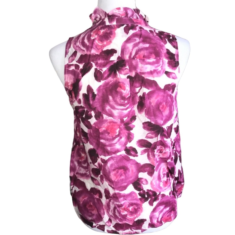 Ann Taylor Loft Floral Top 1927 - Picture 2 of 6